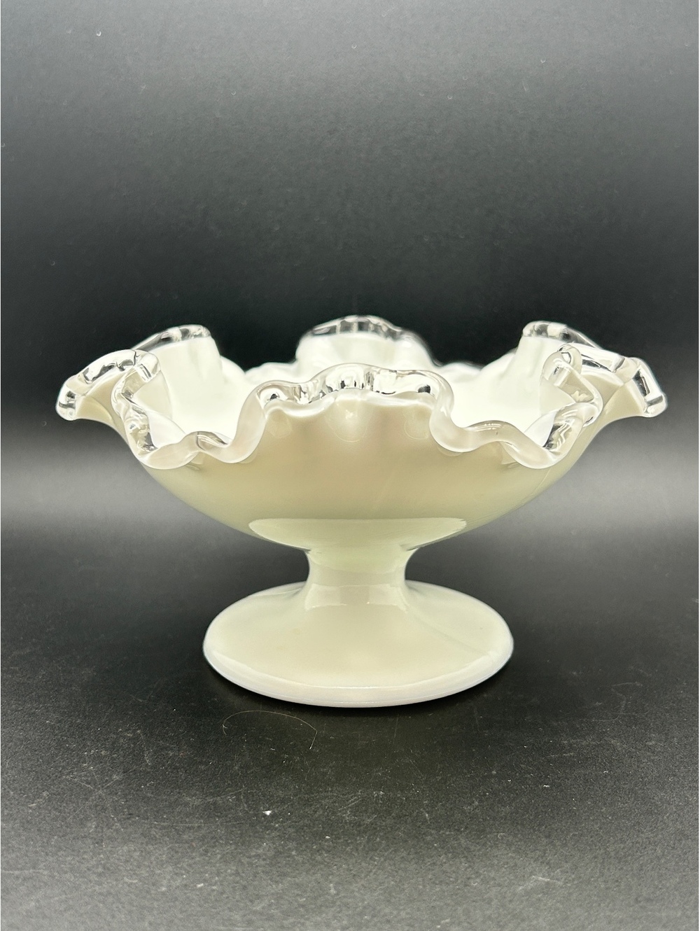 Fenton Silver Crest Footed Compote/Candy Dish